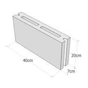 بلوک سبک دو جداره استاندارد مانا  7*20*40